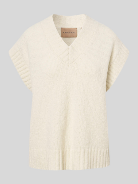 KYRO MERINO SILK BUBBLE KNIT - ivory