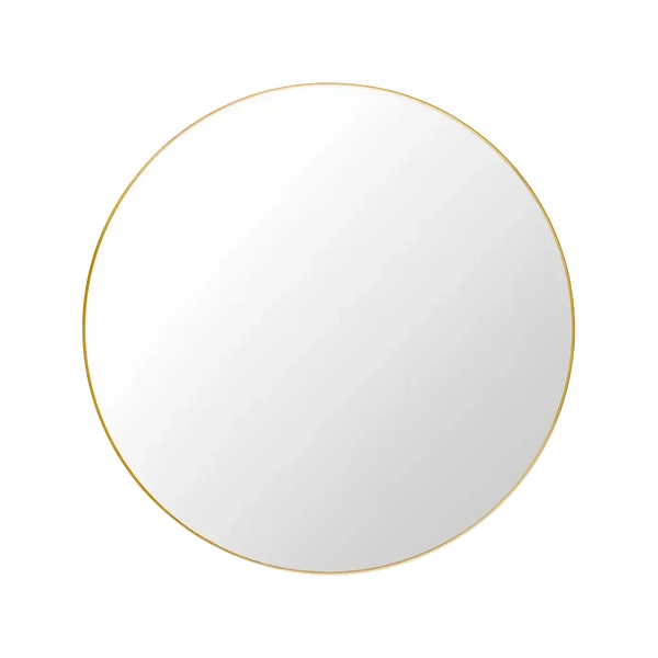 Wall Mirror 110cm diameter - polished brass