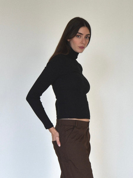APRIL HIGHNECK - black