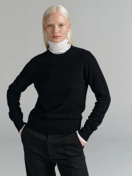 Crew | Wool Cashmere | Black