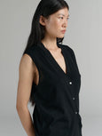 Vest | Lightweight Merino Wool | Black