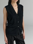 Vest | Lightweight Merino Wool | Black
