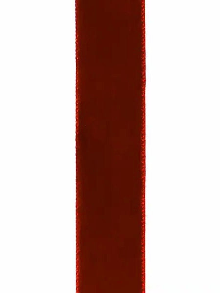 Velvet ribbon 6mm - Red