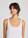 Synne Linen Top - White