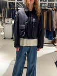 British cropped jacket - night