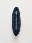 Helen classic clutch - Mix navy / brownie