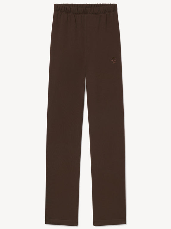 STRAIGHT LEG SWEATPANT - chocolate