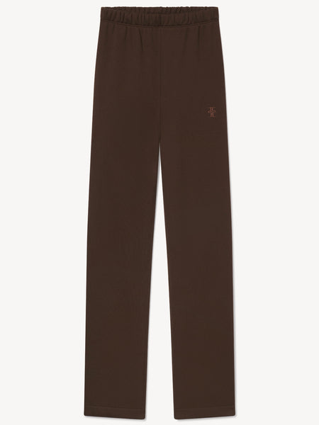 STRAIGHT LEG SWEATPANT - chocolate