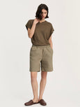 Shorts long - olive green