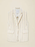 Striped waistcoat - butter