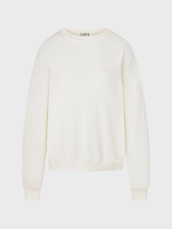 OVERSIZED CREWNECK SWEATSHIRT - cream