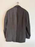 Contrasted blazer in grey and blue tones