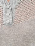 Nell Polo in lightweight cashmere - grey melange