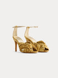 Velvet sandals - heliodore