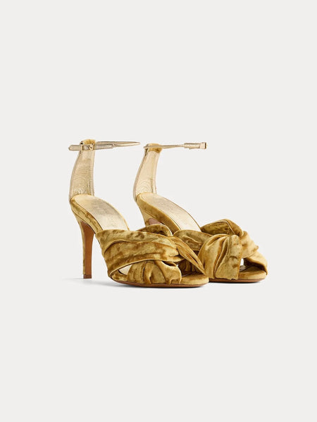 Velvet sandals - heliodore