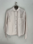 Poplin shirt with chest pocket - ivory