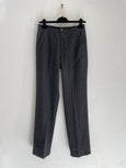 Viscose and wool flannel pants - grey