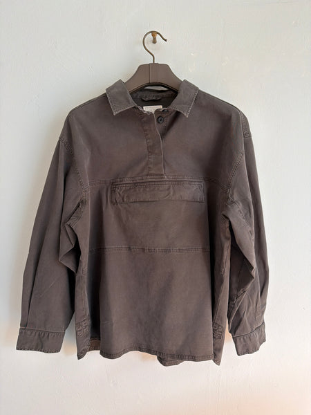 Ingrid Stretched Twill Anorak - Black Ink