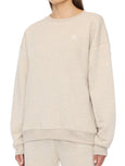 OVERSIZED CREWNECK SWEATSHIRT - HEATHER OATMEAL