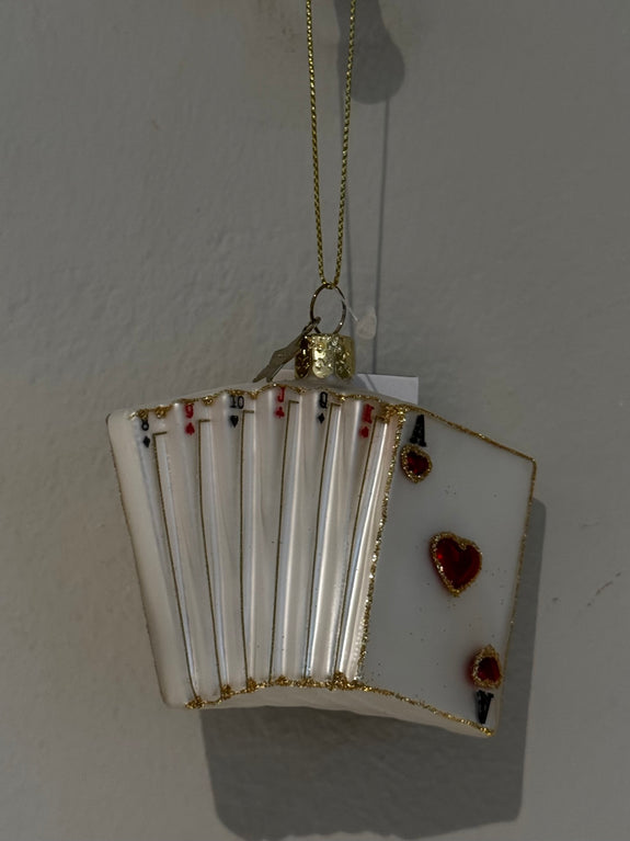 Ornament glass Playing cards