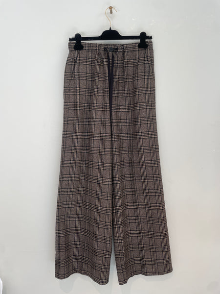 Prince of wales flannel pants - dove gray