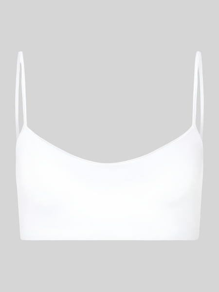 Touch Feeling CROP TOP - white