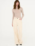 Kaia Slung Jeans - Nature Ecru