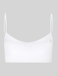 Touch Feeling CROP TOP - white