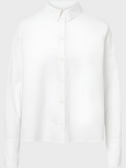 SYLINA GARMENT DYED POPLIN shirt - white