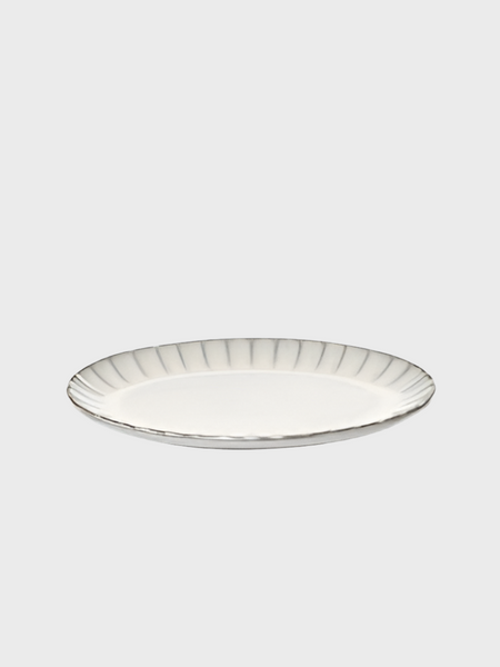 Inku Plate Oval S - White