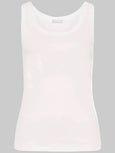Rib tank top - white