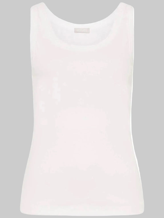 Rib tank top - white