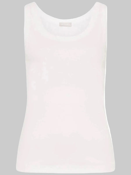Rib tank top - white