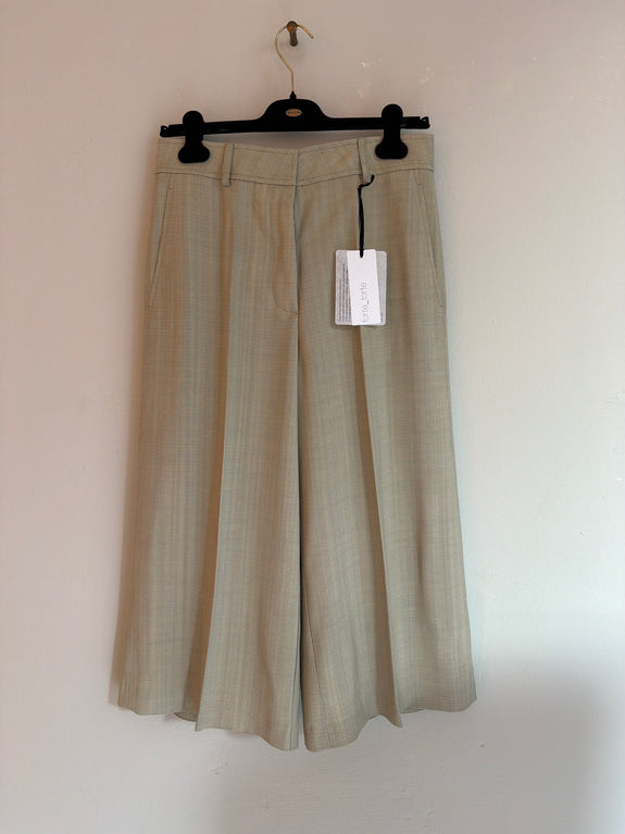 Hopsack cropped pants - fieno