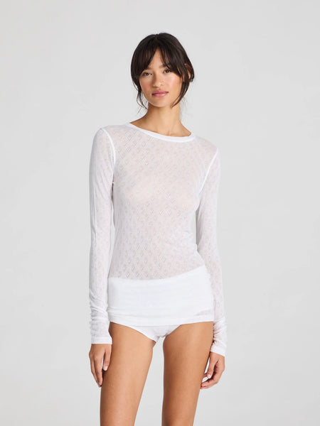 Fermi Silk Top - White