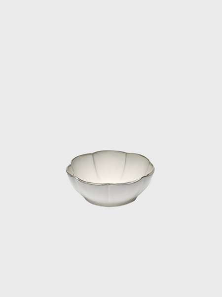 Inku Bowl Ribbed L - White