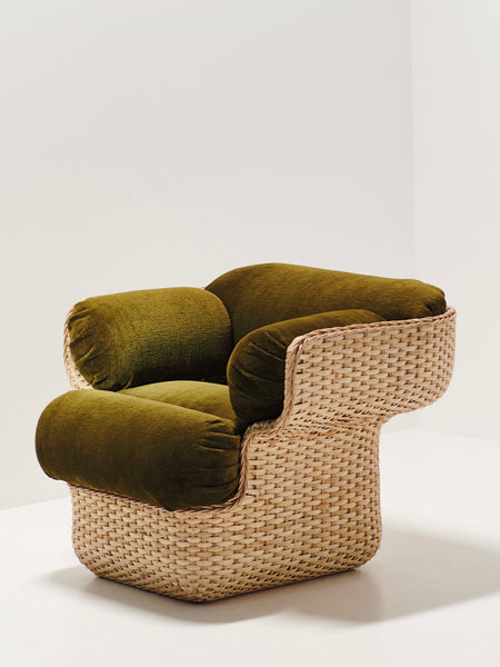 Basket Lounge Chair - Fully Upholstered