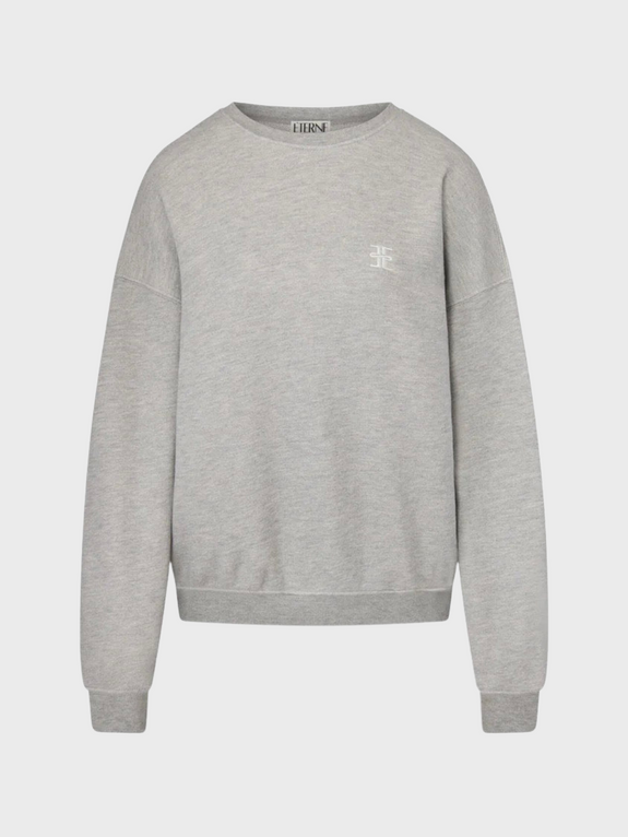 OVERSIZED CREWNECK SWEATSHIRT - HEATHER GREY