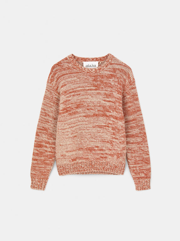 Blair llama wool sweater - mix orange