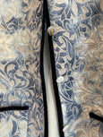 Tie-dye indigo velvet blouson - denim