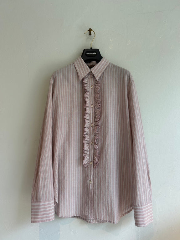 Charlize Ruched Shirt - Pink