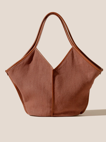 CALELLA SOFT LINEN Tote Bag - terracota