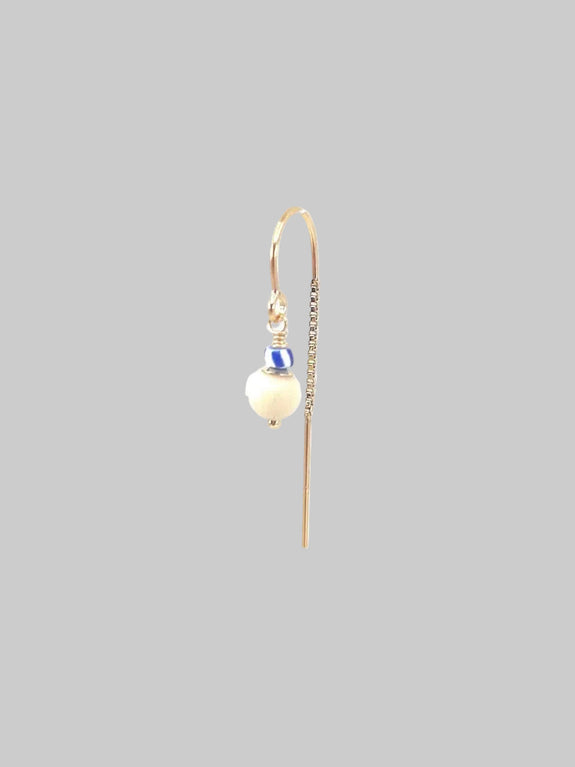 Sui earing - cream riverstone