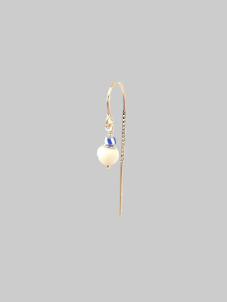 Sui earing - cream riverstone