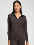 Grand Central L/SLV Shirt - dark mocha