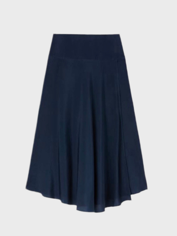 Skirt silk - navy