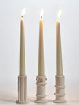 Candle Holder Molly 03 ass - Beige