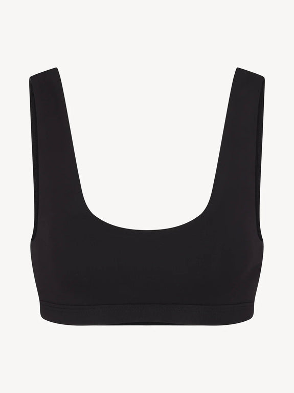 Scoop Neck Bra - Black