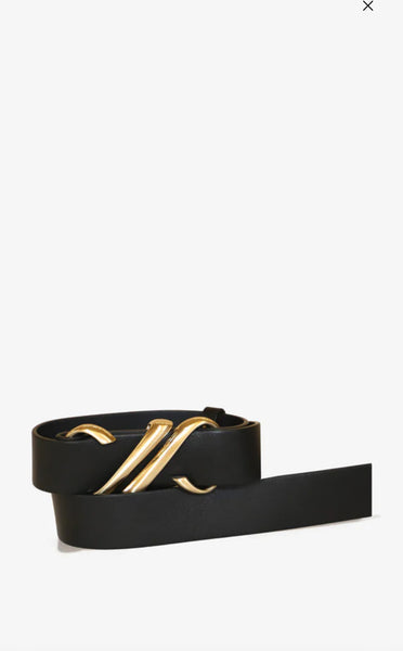 Monogram Belt in Calf - black