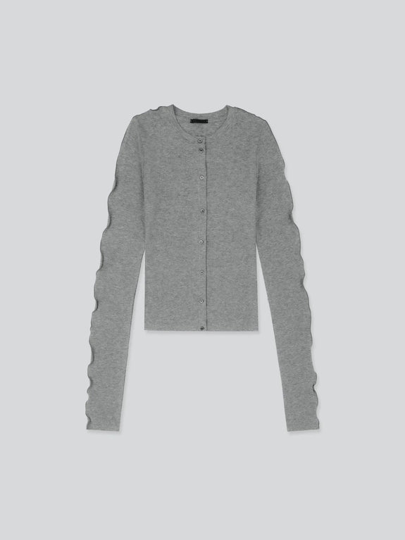 LINE CARDIGAN - light grey